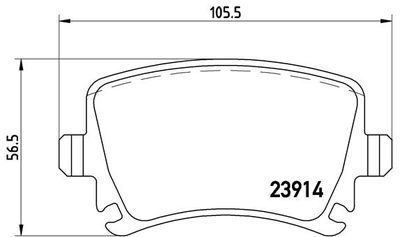 Pastiglie freno posteriore Audi (faw) A6L (C6, 4Z8) 03/05