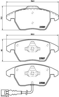 Pastiglie freno anteriore Audi A1 (8x1, 8XK) 05/10-10/18