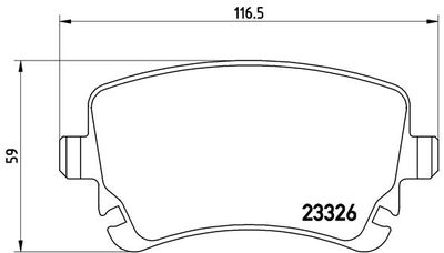 Pastiglie freno posteriore Audi (faw) A6L (C6, 4Z8) 03/05