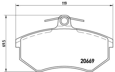 Pastiglie freno anteriore Audi 100 (43, C2) 06/76-09/82