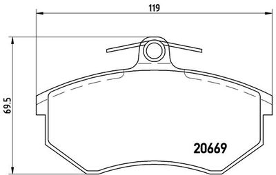 Pastiglie freno anteriore Audi 80 (81, 85, B2) 08/78-03/