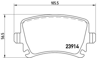 Pastiglie freno posteriore Audi A3 (8P1) 05/03-12/13 / au