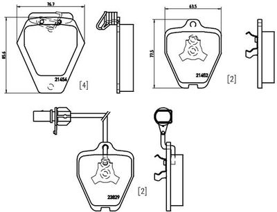 Pastiglie freno anteriore Audi A4 (8D2, B5) 11/94-12/01