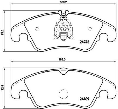 Pastiglie freno anteriore Audi (faw) A4L (B8, 828) 11/08