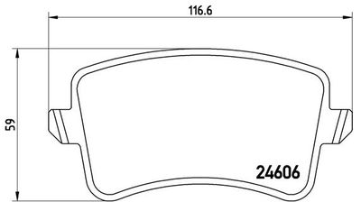 Pastiglie freno posteriore Audi (faw) A4L (B8, 828) 11/08