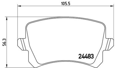 Pastiglie freno posteriore Audi (faw) A6L (C6, 4Z8) 03/05