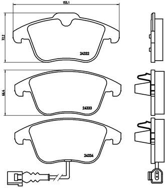Pastiglie freno anteriore Audi (faw) Q3 (84B, 84g) 04/13