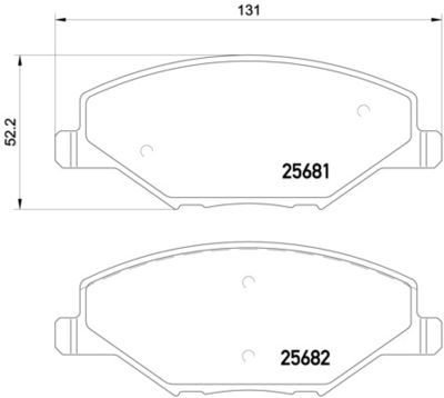Pastiglie freno anteriore Skoda Fabia II (542) 12/06-12/