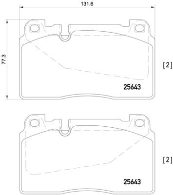Pastiglie freno anteriore Audi (faw) A6L (C7, 4x8, 4XL)