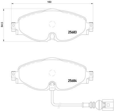 Pastiglie freno anteriore Audi (faw) A3 Limousine (85S,