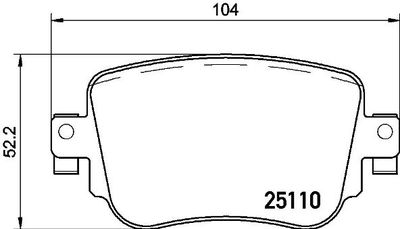 Pastiglie freno posteriore Audi A1 (8x1, 8XK) 05/10-10/18