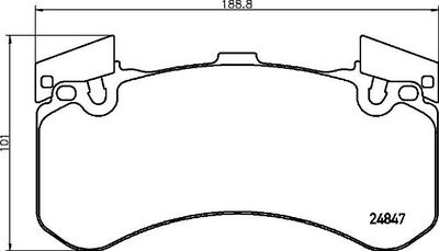 Pastiglie freno anteriore Audi (faw) A6L (C7, 4x8, 4XL)