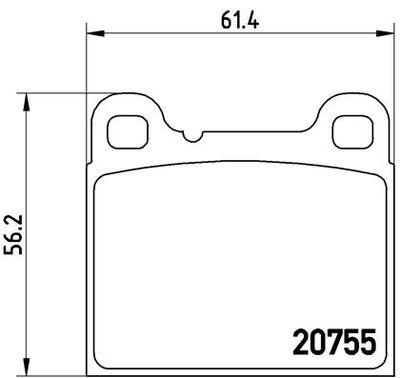 Pastiglie freno posteriore Volvo 240 (P242, P244) 08/74-1