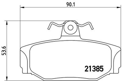 Pastiglie freno posteriore Volvo 740 (744) 04/83-12/92 /