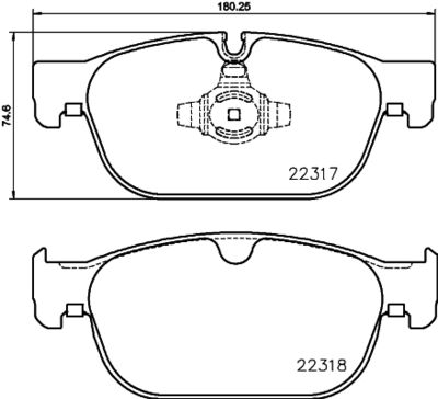Pastiglie freno anteriore Volvo asia S90 12/16-> / Volvo