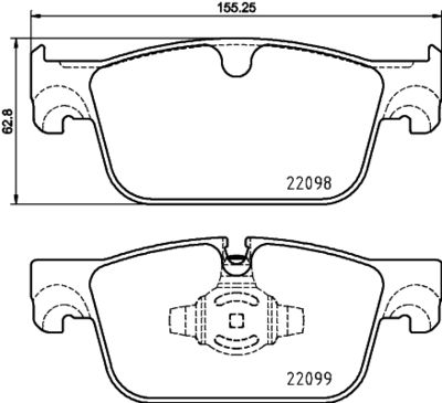 Pastiglie freno anteriore Suzuki baleno (fw, ew) 02/16->