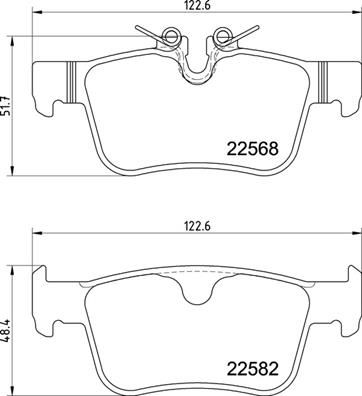 Pastiglie freno posteriore Volvo asia S90 12/16-> / Volvo