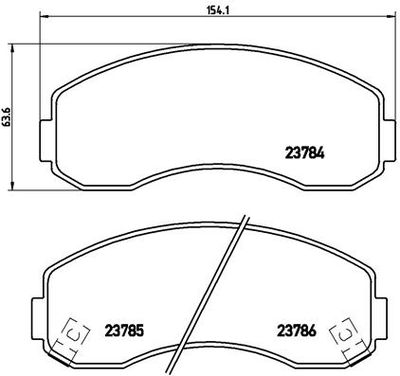 Pastiglie freno anteriore asia motors hi-topic am 725 06