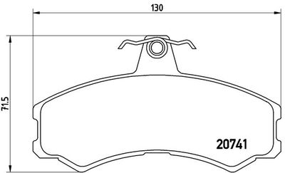 Pastiglie freno anteriore Iveco massif pickup 10/08-02/1