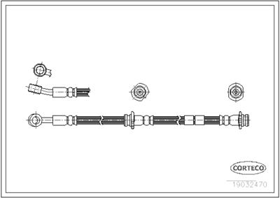 Tubi freno brkh Nissan 100-SUNNY front
