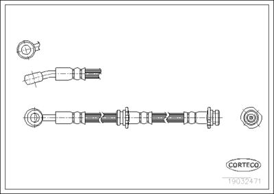 Tubi freno brkh Nissan 100-SUNNY front