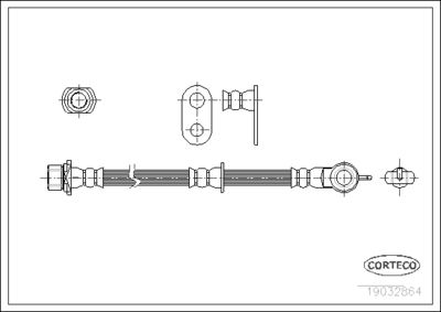 Brake hose Toyota