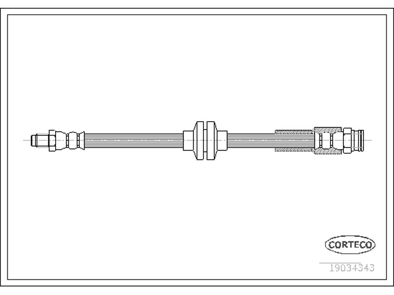 Fiat brake hose