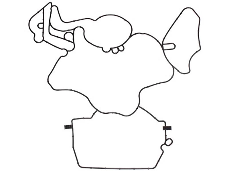 Gasket, crankcase cover (engine block)