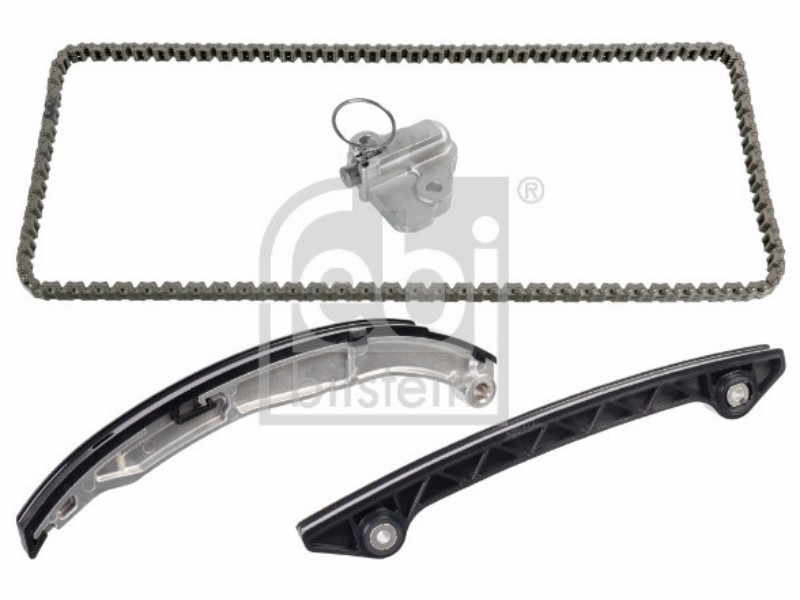Kit catena distribuzione per albero a camme, con guide di scorrimento e tendicatena