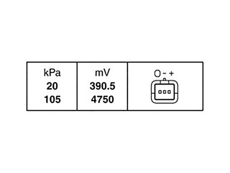 Intake manifold pressure sensor - MAP