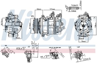 NISSENS 890754 / Compressore, Climatizzatore ** FIRST FIT **