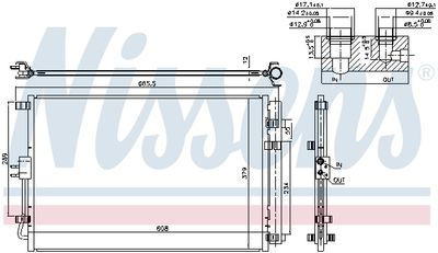 NISSENS 940599 / Condensatore, Climatizzatore