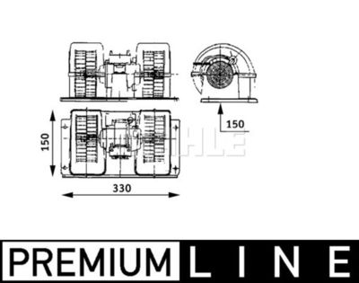 Mahle ab 28 000P / ventilatore abitacolo behr *** premium line ***