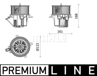 MAHLE AB 282 000P / Ventilatore abitacolo