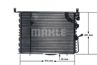 MAHLE AC 149 000S / Condensatore, Climatizzatore BEHR