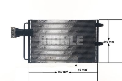 MAHLE AC 151 000S / Condensatore, Climatizzatore BEHR