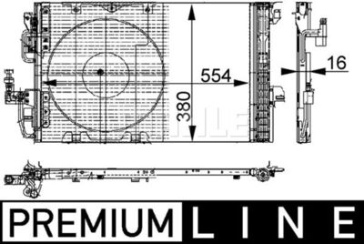 Mahle A/C 337 000P / condensatore, climatizzatore behr *** premium line ***