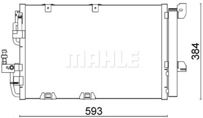 MAHLE AC 337 000S / Condensatore, Climatizzatore BEHR