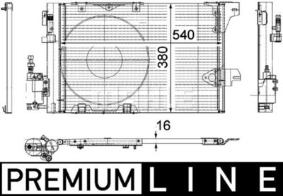 Mahle A/C 339 000P / condensatore, climatizzatore behr *** premium line ***
