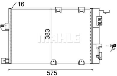 MAHLE AC 339 000S / Condensatore, Climatizzatore BEHR