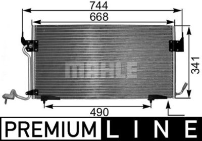 Mahle A/C 341 000P / condensatore, climatizzatore behr *** premium line ***