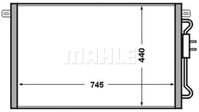 MAHLE AC 513 000S / Condensatore, Climatizzatore BEHR