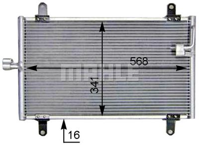 MAHLE AC 514 000S / Condensatore, Climatizzatore BEHR