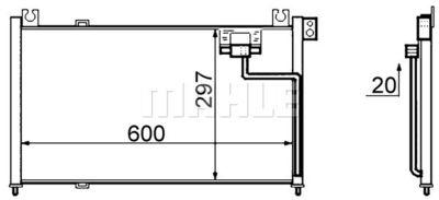 MAHLE AC 523 000S / Condensatore, Climatizzatore BEHR