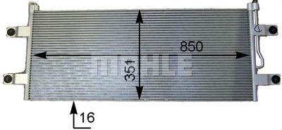 Mahle A/C 783 000P / condensatore, climatizzatore behr *** premium line ***