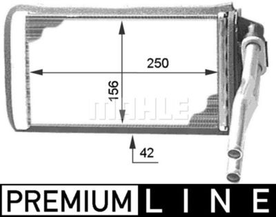 MAHLE AH 109 000P / Scambiatore calore, Riscaldamento abitacolo BEHR *** PREMIUM LINE ***