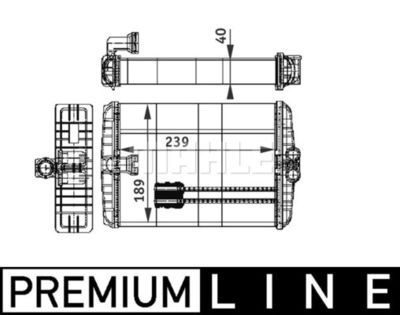 MAHLE AH 110 000P / Scambiatore calore, Riscaldamento abitacolo BEHR *** PREMIUM LINE ***