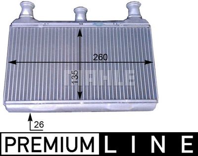 MAHLE AH 115 000P / Scambiatore calore, Riscaldamento abitacolo BEHR *** PREMIUM LINE ***