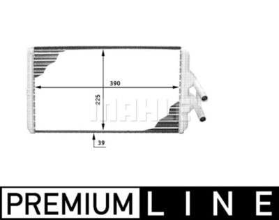 MAHLE AH 120 000P / Scambiatore calore, Riscaldamento abitacolo BEHR *** PREMIUM LINE ***