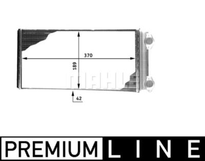 MAHLE AH 127 000P / Scambiatore calore, Riscaldamento abitacolo BEHR *** PREMIUM LINE ***